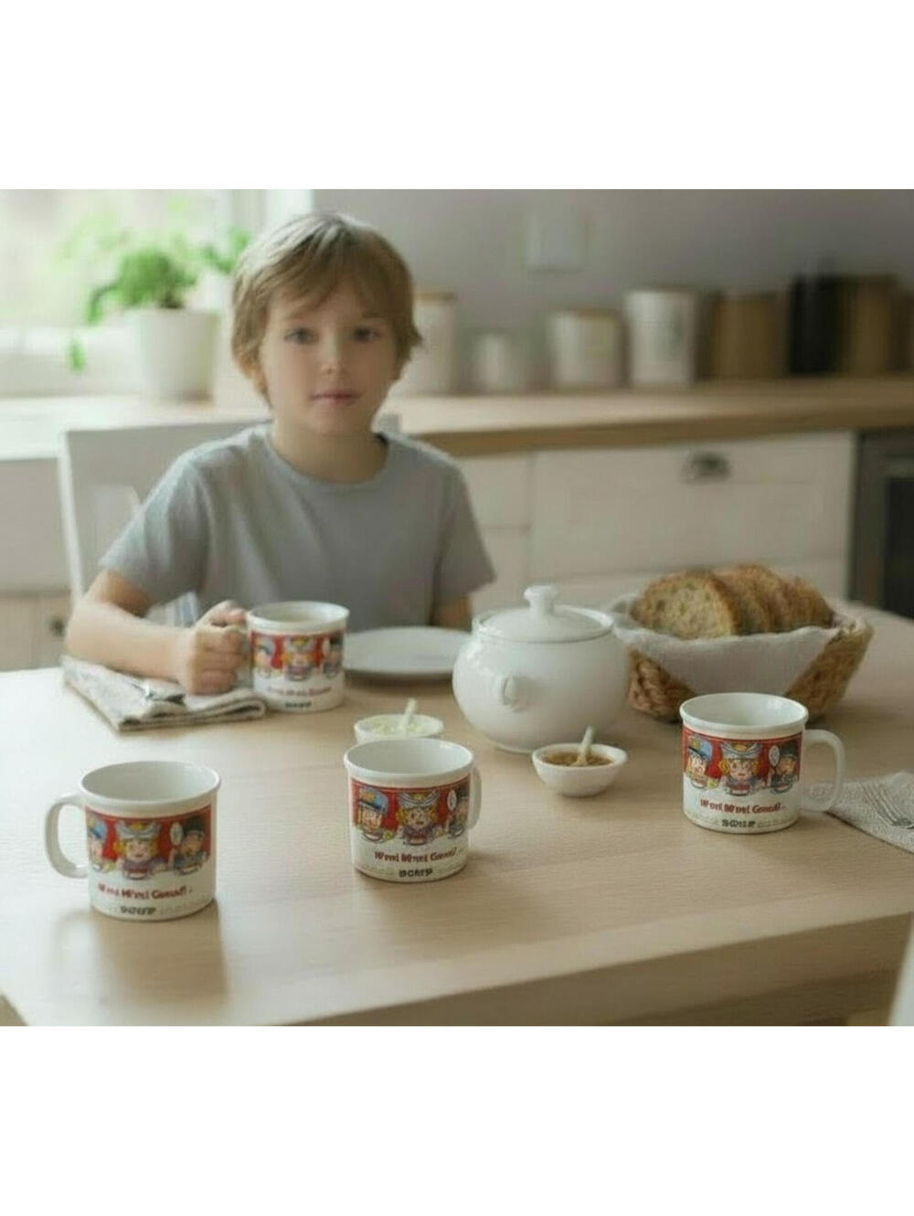 Vintage 1993 Campbell’s Soup Kids Mug Set of 4 Westwood M’m! M’m! Good!